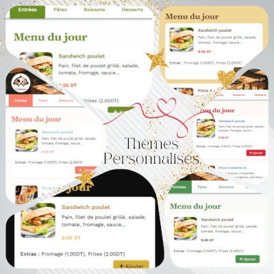 Menu personnalisé