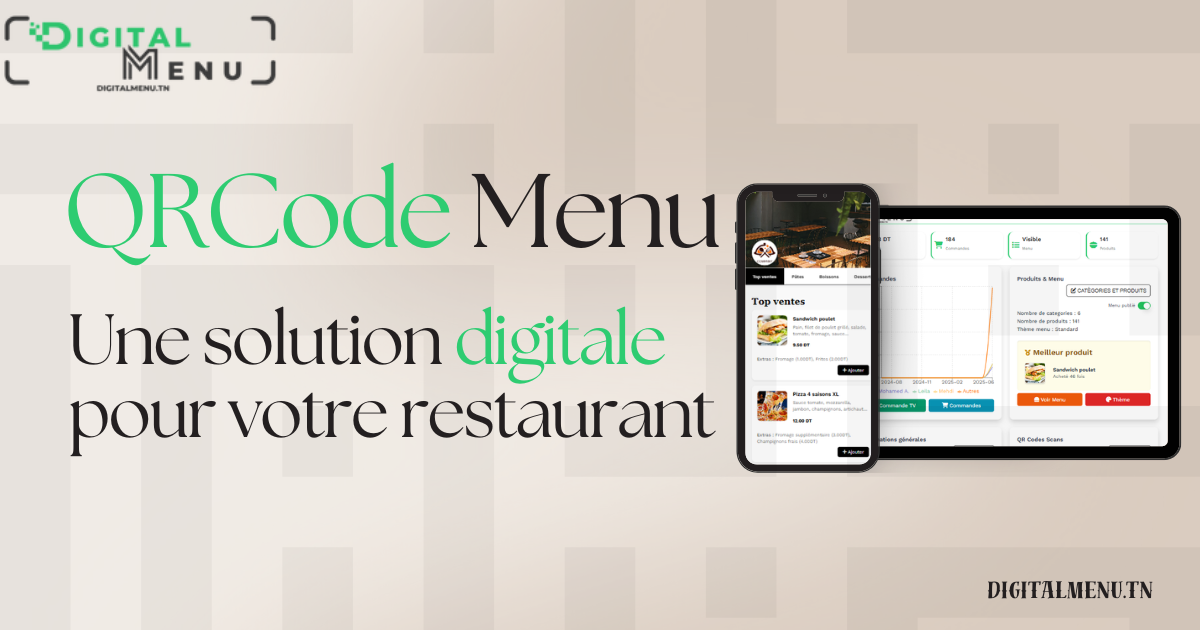 Menu QR Code Restaurant Tunisie | Commande, Fidélité, Happy Hour ...
