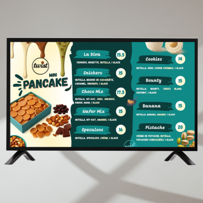 Menu Design TV Board