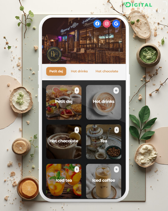 Background - Menu Digital Business Coffee