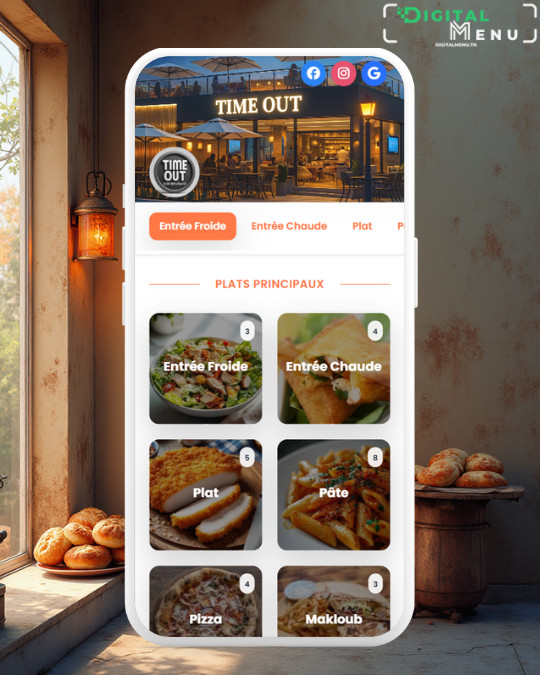 Background - Menu Digital Time Out Sidi Bou Said