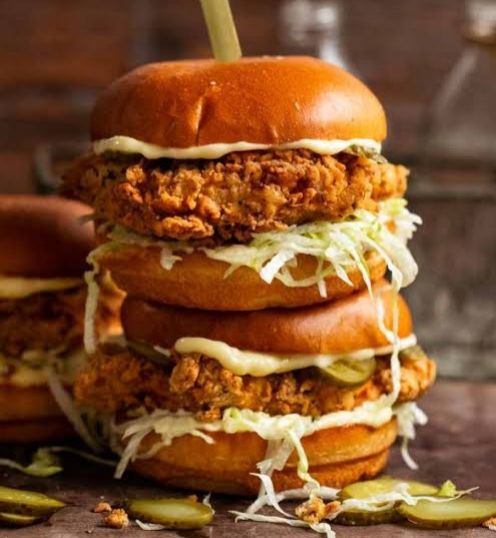 Burger cheesy crunch