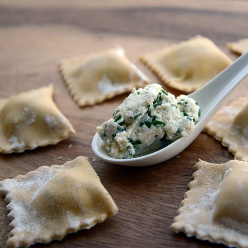Ravioli recotta épinards