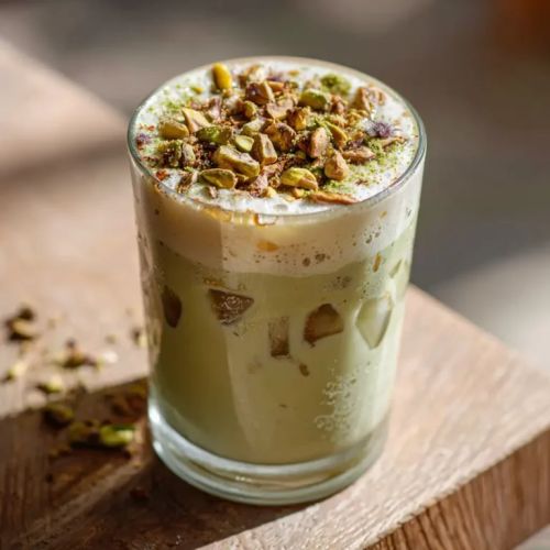 Pistachio latte