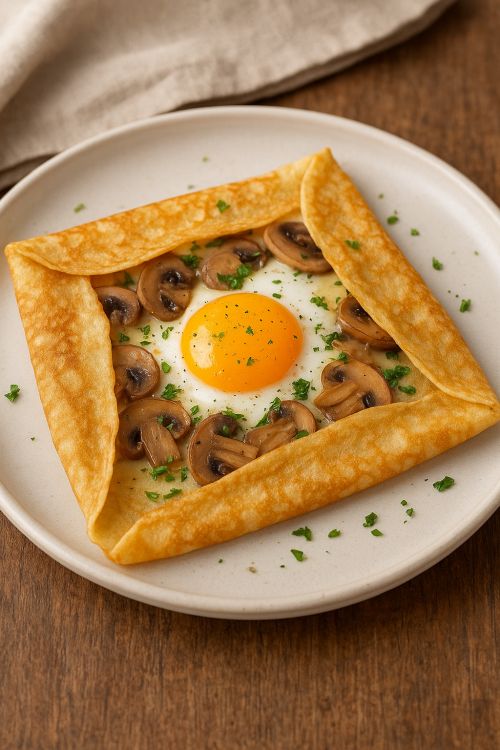 Fromage champignon ouef