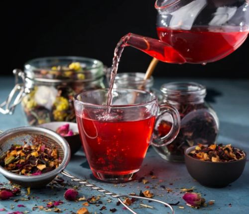 Thé Verveine, framboise, cannelle, citron