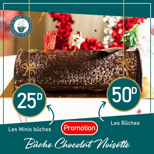 Bûche noisette chocolat