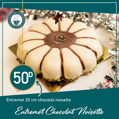 Entremet chocolat noisette