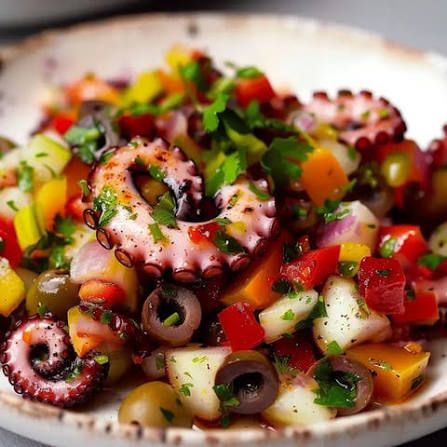 Salade poulpe