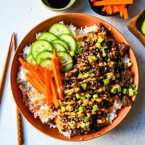 Forest beef bowl