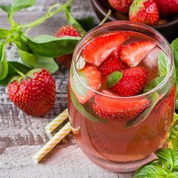 Ice Tea Fraise Basilic