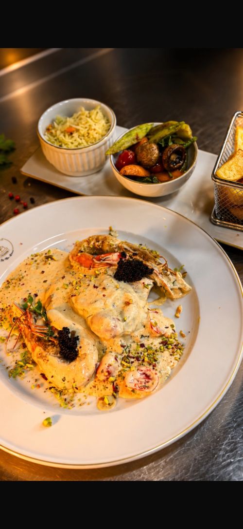 Escalope a la crème de Crevettes