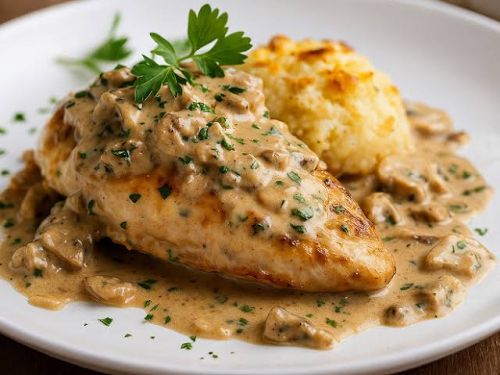 Escalope aux champignons