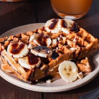 Gauffre nutella banane fruits sec