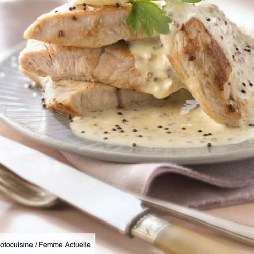 PLAT ESCALOPE A LA CRÈME
