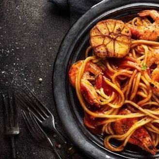 Spaghetti aux crevettes