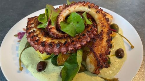 Poulpe grillé