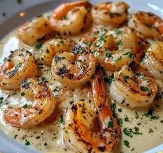 Crevettes à la crème