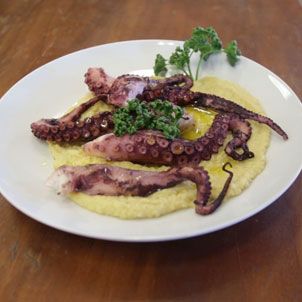 Poulpe à la crème
