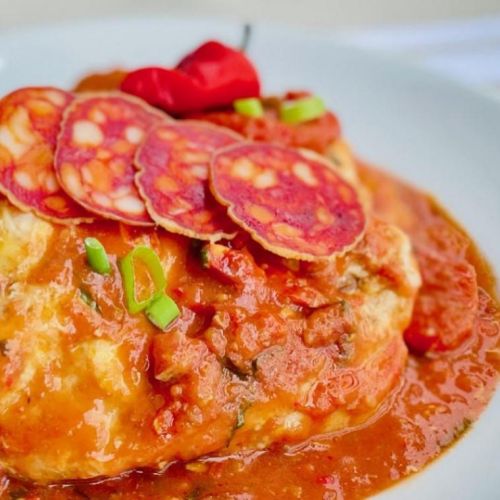 Suprême de poulet à la crème & pepperoni