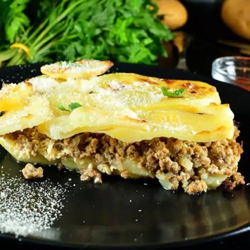 Escalope classique à la viande hachée gratinée