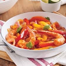 Fajita aux crevettes