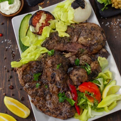 كبدة علوش مشوي