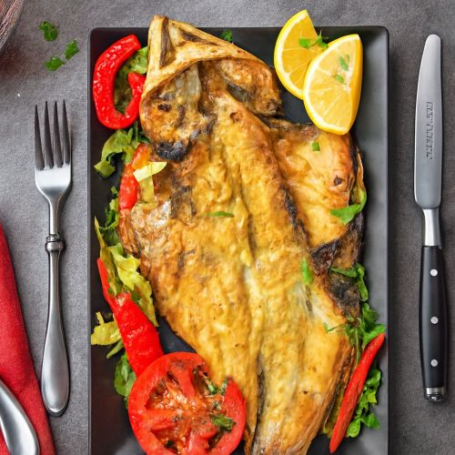 سمك ورقة رويال مشوي