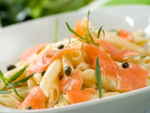 Penne saumon