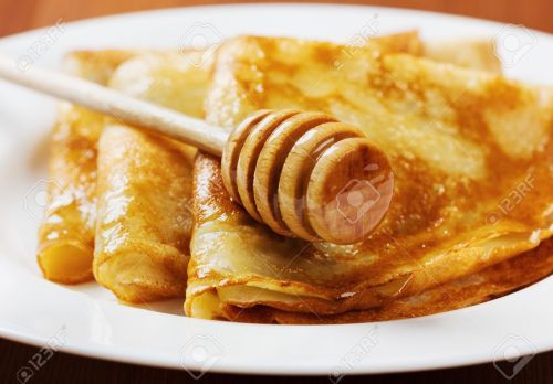 Crêpe miel noisette
