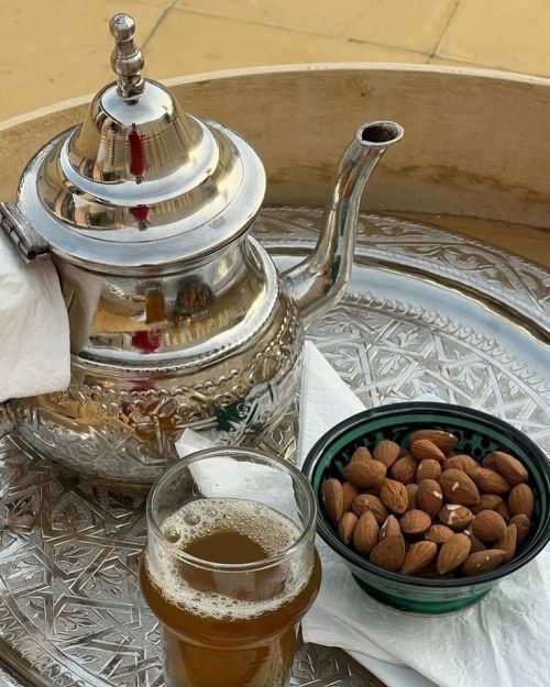 Thé aux amandes vertes