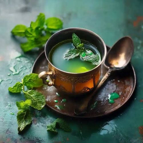 Thé vert à la menthe