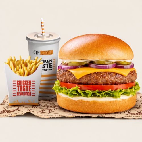 22/ Beef burger menu