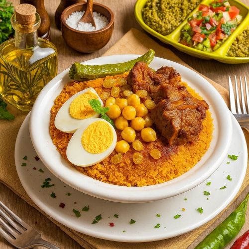 Couscous des fêtes à l'agneau