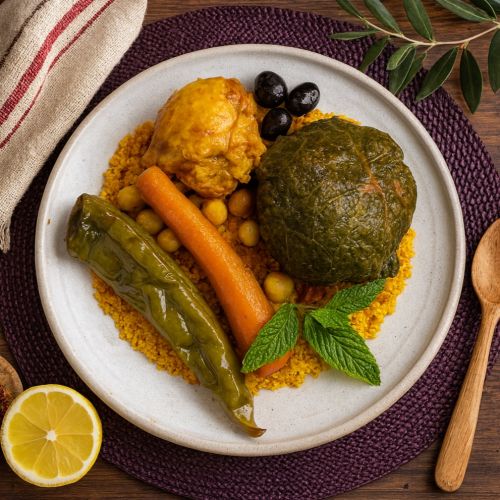 Couscous aux Osbanes de poulet