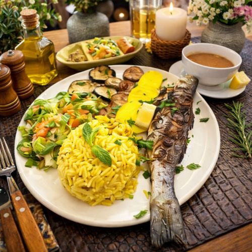 Poisson du jour grillé Loups ou Daurades