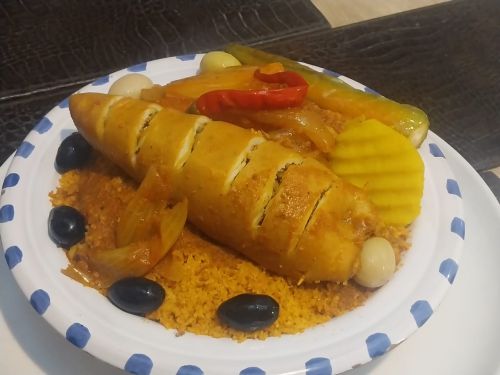 Couscous aux calamars farcis