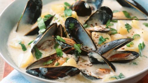 Moules sautés à l'ail