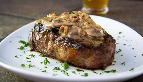 Filet de bœuf sauce champignons
