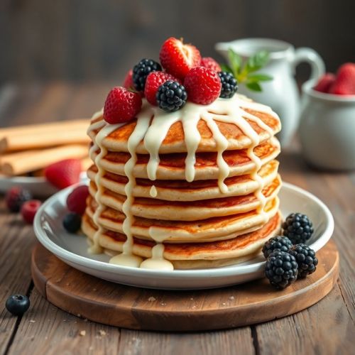 Pancake Chocolat Blanc Fruit rouges