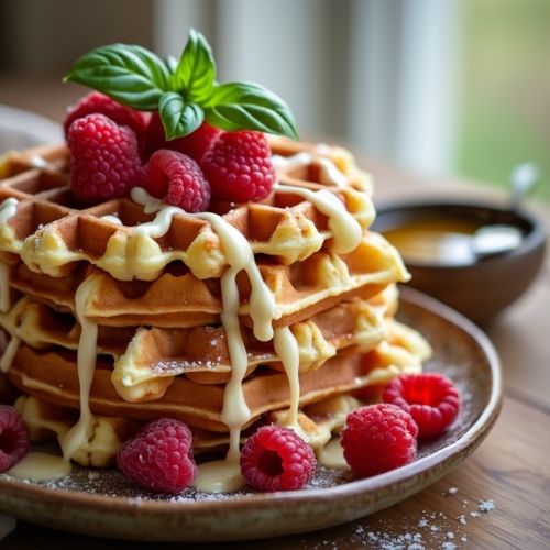 Gaufre Chocolat Blanc Fruits rouges