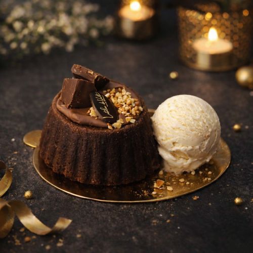 Fondant Chocolat avec sa boule de Glace