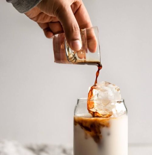 Iced coffee latte vanille