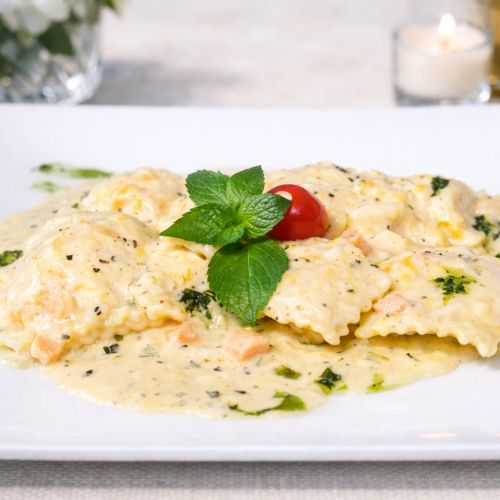 Ravioli au saumon