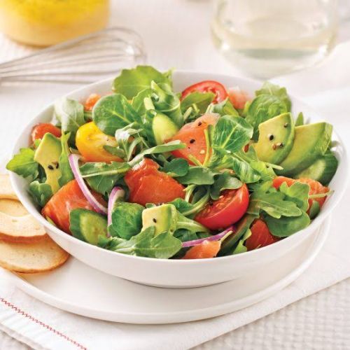 Salade saumon fumé