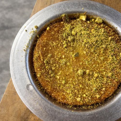Knafeh aux pistaches