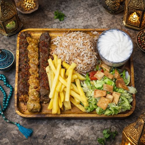 Trio de kebabs variés